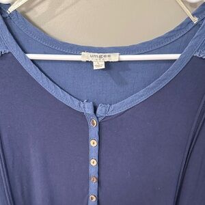 Umgee Button Down Shirt in Blue